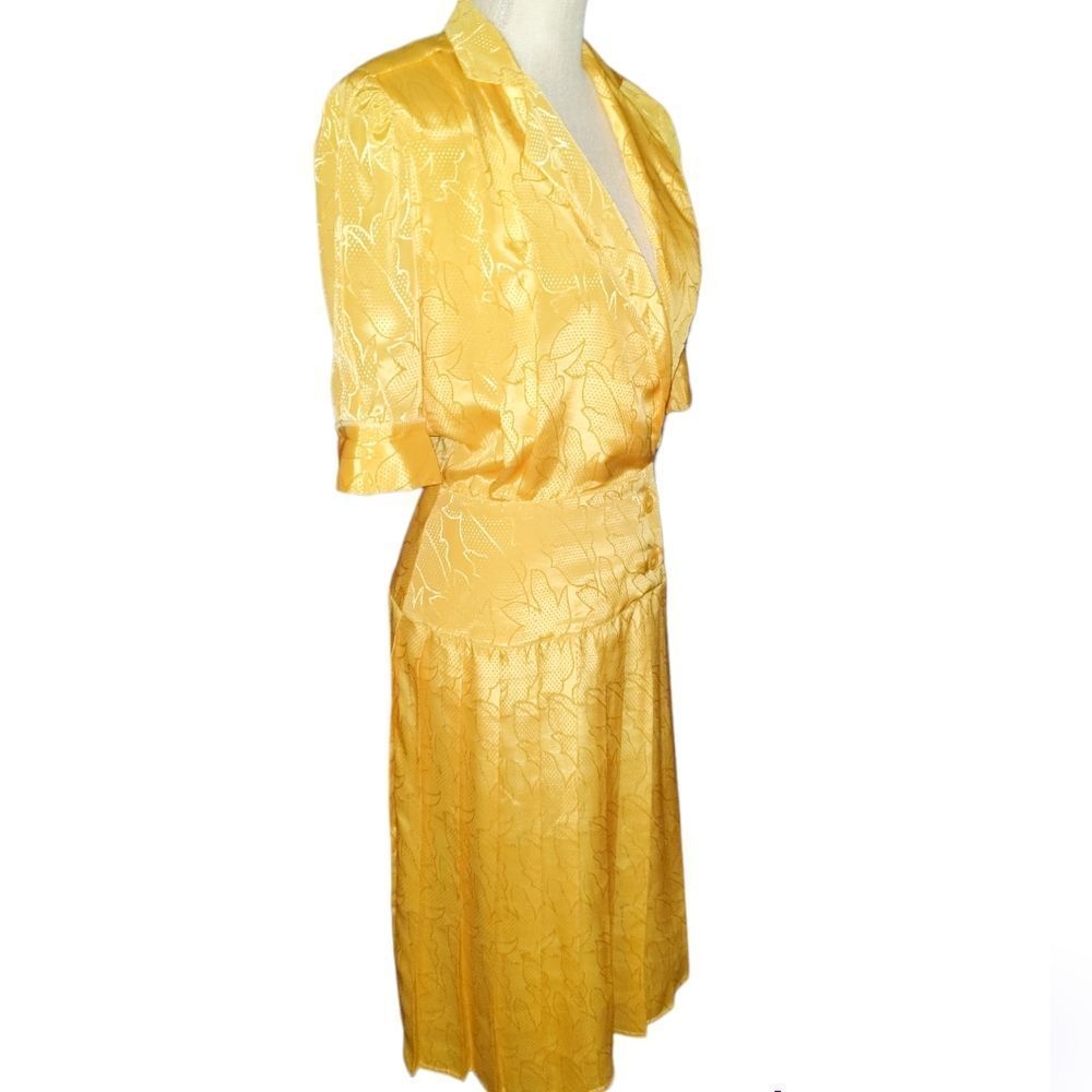 Michelle Stuart vintage yellow dress size 5/6